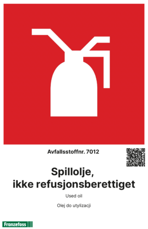 Spillolje, ikke refusjonsberettiget - A4