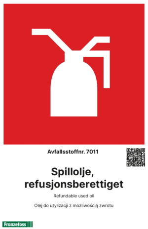 Spillolje, refusjonsberettiget - A4